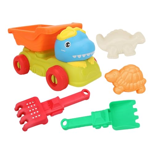 Fycakly Dinosaurier-Strandspielzeug mit Netz-Aufbewahrungstasche, geeignet für Kinder ab 3 Jahren zum Spielen im Sommer im Freien Strandaccessoires für Kinder (Blue, 23x14x15cm) von Fycakly
