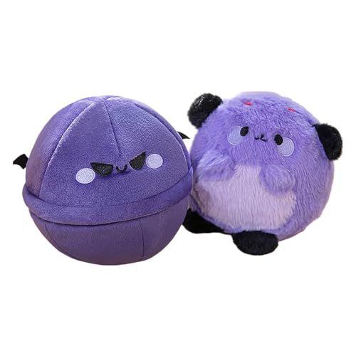 Fycakly Eierschalen-Welpenpuppe, weiches Stofftierspielzeug für Kinder, interaktiv, für Kinder ab 3 Jahren, Begleiter das Spielzimmer im Innenbereich ​​ Puppen Babys​​ (Purple, 18cm) von Fycakly