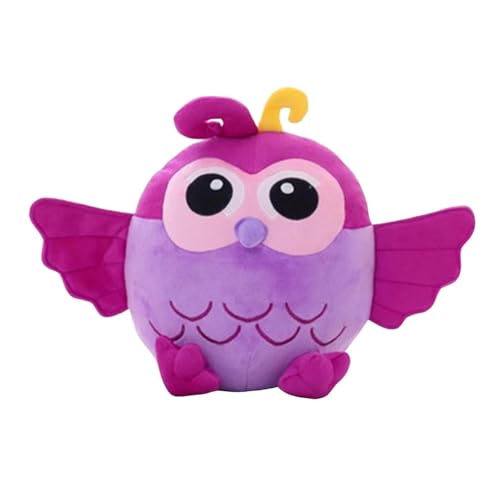 Fycakly Entzückende Eule gefüllte Kissen Spielzeug weiche Dekoration für Kinderzimmer Wohnzimmer & Idee ​​ Kinder Plüschtier Set​​ (Purple, 25cm) von Fycakly