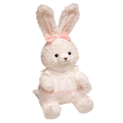 Fycakly Entzückendes Kuscheltier-Kissen mit Tiermotiv für Kinderzimmer und Schlafzimmer ​​ Kuscheltiere Stofftier​​ (White, 35cm) von Fycakly