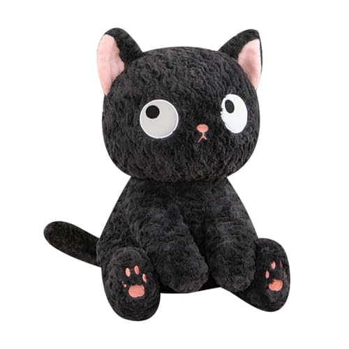 Fycakly Entzückendes Spielzeug, Stofftier, weiches Kuschelkissen für Kinder, für die Freundin, süßer Begleiter Bett und Sofa ​​ Baby Kuscheltier Jungen​​ (Black, 40CM) von Fycakly