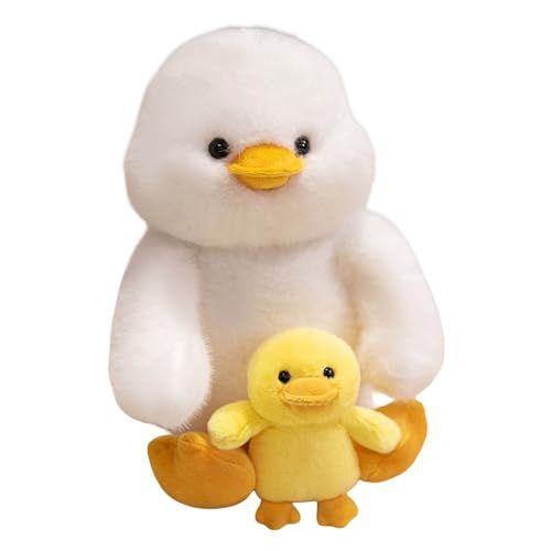 Fycakly Entzückendes Tier und Set, weiche Stofftiere für Kinder, perfekt für Kleinkinder, Jungen und Mädchen, drinnen draußen ​​ Kuscheltiere Baby Geschenk​​ (White, 33cm) von Fycakly