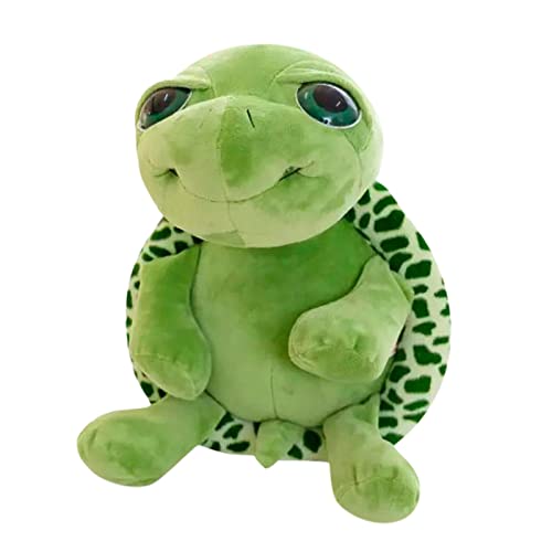 Fycakly Grüne Schildkröte Stofftier Plüschtier Big Eyes Bauchschildkröte Puppe Tolles Geschenk ​​ Plüschtier Dinosaurier Dino​​ (Green, One Size) von Fycakly
