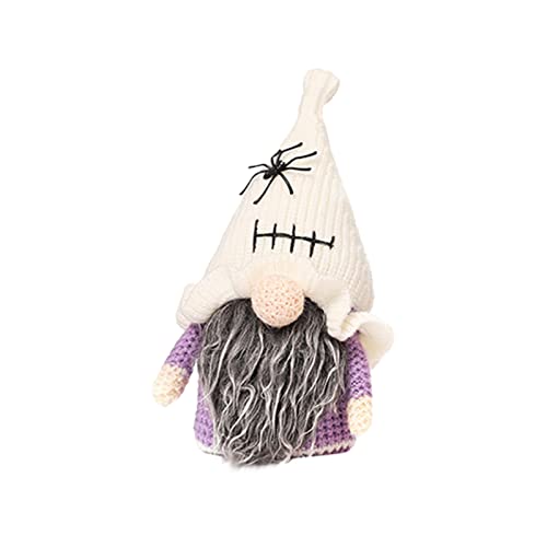 Fycakly Halloween Gesichtslose Puppe Tischdekoration GNOME Plüschtier ​​ Plüschtier Dinosaurier Dino​​ (White, One Size) von Fycakly