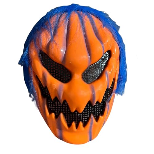 Fycakly Halloween Grusel Accessoires für Herren Die Halloween-Kürbis-Make-up-Party ist lustig und gruselig (Blue, 25cm) von Fycakly