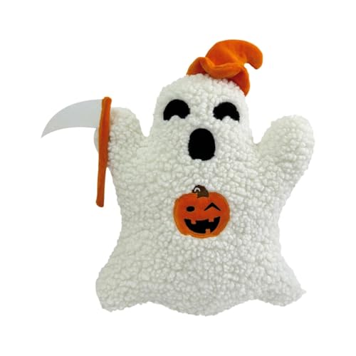 Fycakly Halloween-Kissen, Halloween-Kürbis-Dekorationen, Dekokissen, gefülltes geformtes Kissen, weiche Kissen für Halloween-Dekor ​​ Stofftiere weich waschbar​​ (A, 20) von Fycakly