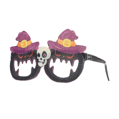 Fycakly Halloween Party Dekorationen Set Feiertage! Festliche Halloween-Brille mit Weihnachtsthema, verrückte Partybrille für saisonale Feierlichkeiten, einzigartiges Kostümzubehör (D, 14X10X2CM) von Fycakly