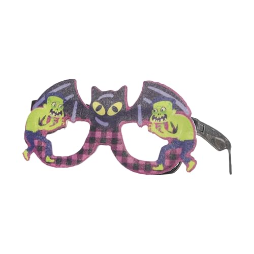 Fycakly Halloween Party Dekorationen Set Feiertage! Festliche Halloween-Brille mit Weihnachtsthema, verrückte Partybrille für saisonale Feierlichkeiten, einzigartiges Kostümzubehör (E, 14X10X2CM) von Fycakly