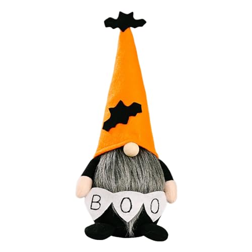 Fycakly Halloween Produkt Ru Dolf Stehend Puppe Gesichtslosen Puppe Dekorative Geschenk Zwerg Gho St Festival Party Dekoration ​​ Stofftiere weich waschbar​​ (Orange, 30x8x8cm) von Fycakly
