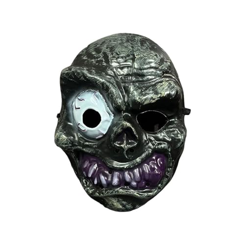 Fycakly Haloween Maske Halloween Kopf Gesicht Cosplay Make-Up Auge Popping Party Scary Streich Und Lustige Requisiten (Grey, 17.8cm) von Fycakly
