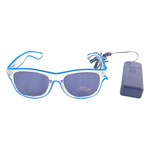 Fycakly Hochzeit Party Zubehör LED Leucht Gläser Persönlichkeit Dance Dekoration Bar Disco Party Requisiten (Blue, One Size) von Fycakly