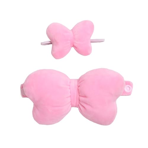 Fycakly Katzen-Puppenoutfit-Accessoires mit großer Schleife | Entzückendes Doppelschleifen-Set für süßes Puppen-Styling ​​ Miniatur Puppenset​​ (One Size) von Fycakly