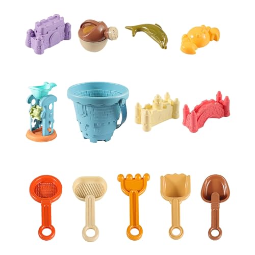 Fycakly Kinder Strand Auto Sand Graben Werkzeug Baby Strand Spielen Indoor Graben Eimer Sand Pool Set Strandspielzeug (Sky Blue, One Size) von Fycakly