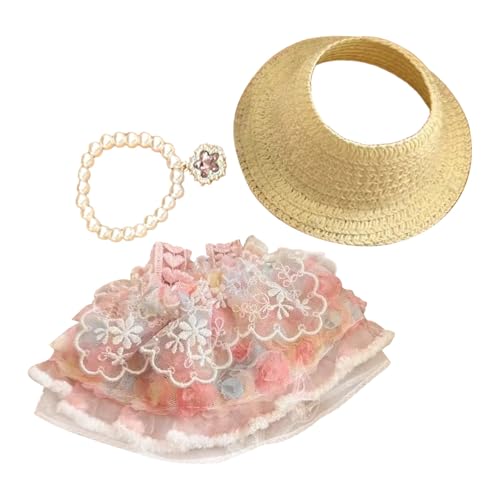 Fycakly Kleid Puppe Outfit Mädchen Spielen Kostüm Weichen Stoff Kleid Up Zubehör Für Kinder Pretend Spielen Party Phantasie ​​ Wiedergeburt Puppen realistisch​​ (B, A) von Fycakly
