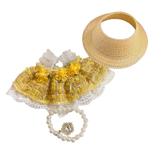 Fycakly Kleid Puppe Outfit Mädchen Spielen Kostüm Weichen Stoff Kleid Up Zubehör Für Kinder Pretend Spielen Party Phantasie ​​ Wiedergeburt Puppen realistisch​​ (C, A) von Fycakly