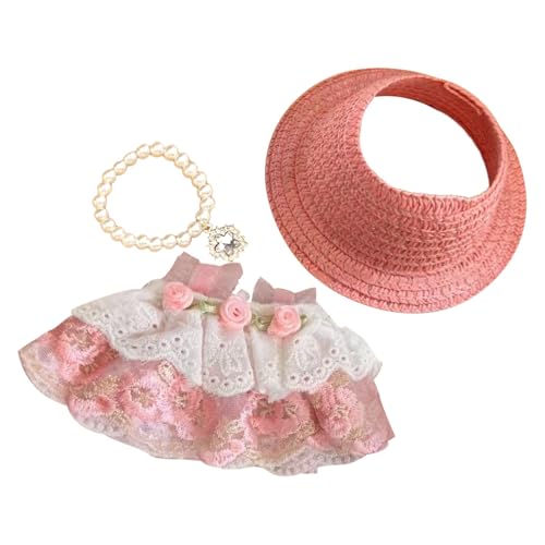Fycakly Kleid Puppe Outfit Mädchen Spielen Kostüm Weichen Stoff Kleid Up Zubehör Für Kinder Pretend Spielen Party Phantasie ​​ Wiedergeburt Puppen realistisch​​ (F, A) von Fycakly