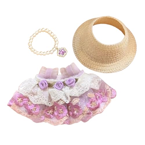 Fycakly Kleid Puppe Outfit Mädchen Spielen Kostüm Weichen Stoff Kleid Up Zubehör Für Kinder Pretend Spielen Party Phantasie ​​ Wiedergeburt Puppen realistisch​​ (G, A) von Fycakly