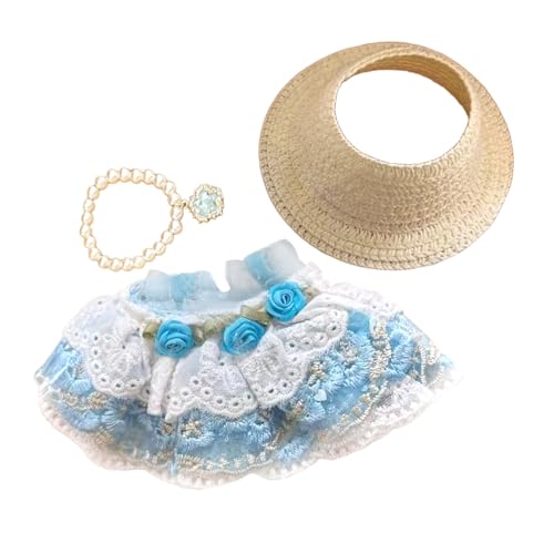 Fycakly Kleid Puppe Outfit Mädchen Spielen Kostüm Weichen Stoff Kleid Up Zubehör Für Kinder Pretend Spielen Party Phantasie ​​ Wiedergeburt Puppen realistisch​​ (H, A) von Fycakly