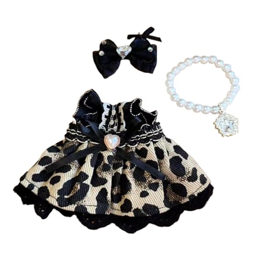Fycakly Kleid Puppenkleidung Mädchen Spieloutfit Weiches Stoffkostüm für Kinder ab 3 Jahren Party Dress Up Rollenspiel ​​ Puppen für Mädchen​​ (G, A) von Fycakly