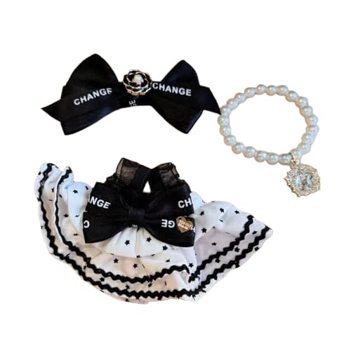 Fycakly Kleid Puppenkleidung Mädchen Spieloutfit Weiches Stoffkostüm für Kinder ab 3 Jahren Party Dress Up Rollenspiel ​​ Puppen für Mädchen​​ (H, A) von Fycakly