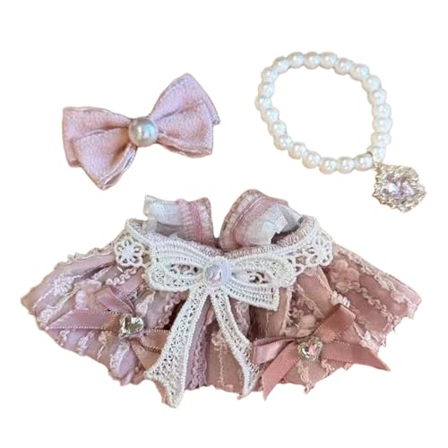 Fycakly Kleid Puppenkleidung Mädchen Spieloutfit Weiches Stoffkostüm für Kinder ab 3 Jahren Party Dress Up Rollenspiel ​​ Puppen für Mädchen​​ (I, A) von Fycakly