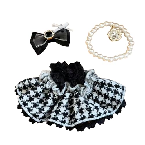 Fycakly Kleid Puppenkleidung für Mädchen ab 3 Jahren, weiches Stoff-Outfit, Rollenspiel-Kostümzubehör für Kinder Kleinkinder ​​ Kuscheltiere Baby Geschenk​​ (F, A) von Fycakly