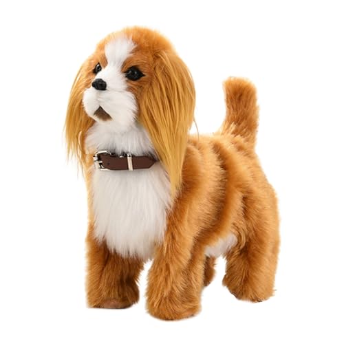 Fycakly Kuscheliges, realistisches Hundespielzeug. Holen Sie Sich das weichste und lebensechteste Spielzeug für stundenlangen Komfort nach Hause! Plüschtiere für Kinder​​ (Purple, 22cm) von Fycakly