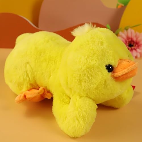 Fycakly Kuscheltier, weiche und kuschelige Puppe für Kinder, Kleinkinder und Sammler, perfekt zum Umarmen Trösten ​​ Plüschtiere für Erwachsene​​ (Yellow, 28cm) von Fycakly