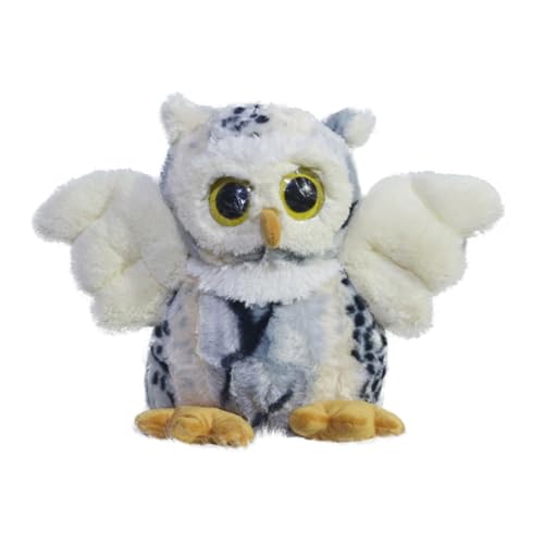 Fycakly Lebensechte Eule, realistisches Stofftier, weiche Konstruktion, ideal zum Spielen und Sammeln ​​ Tier Kuscheltiere weich​​ (Purple, 25cm) von Fycakly