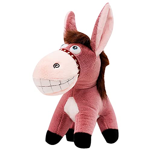 Fycakly Lustige Cartoon-Kinderzahn-Esel-Plüschtiere eignen Sich als Geburtstagsgeschenk für Freunde Klassenkameraden ​​ Große Plüschtiere Mädchen​​ (One Size) von Fycakly
