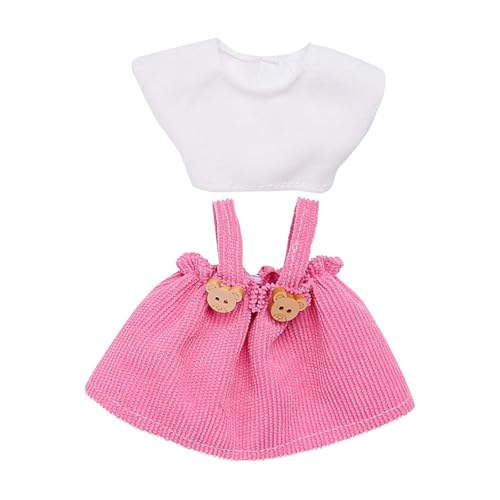 Fycakly Modepuppen-Kleidungsset, weiches Stoffkostüm-Zubehör für Puppen, Indoor- und Outdoor-Spiel, so tun, als ob sie Sich verkleiden ​​ Interaktive Babypuppen​​ (A, A) von Fycakly