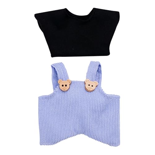 Fycakly Modepuppen-Kleidungsset, weiches Stoffkostüm-Zubehör für Puppen, Indoor- und Outdoor-Spiel, so tun, als ob sie Sich verkleiden ​​ Interaktive Babypuppen​​ (B, A) von Fycakly
