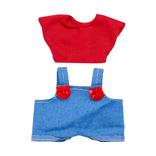 Fycakly Modepuppen-Kleidungsset, weiches Stoffkostüm-Zubehör für Puppen, Indoor- und Outdoor-Spiel, so tun, als ob sie Sich verkleiden ​​ Interaktive Babypuppen​​ (C, A) von Fycakly