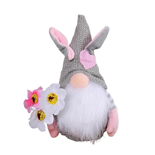 Fycakly Neu Ostern Dekoration Gesichtslosen Puppe Ostern Bunny Dekoration ​​ Klassische Stofftiere Kinder​​ (C, 9x4x3cm) von Fycakly