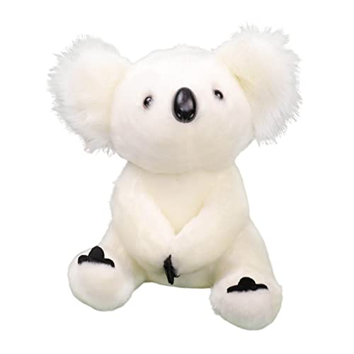 Fycakly Niedliche Koala-Plüsch-Plüsch-Puppe, niedliche weiche Simulation, Koala-, Plüschtier, gefüllter Koala, für Kinder, Kinder, Weiß ​​ Baby Kuscheltier Jungen​​ (D, 30cm) von Fycakly