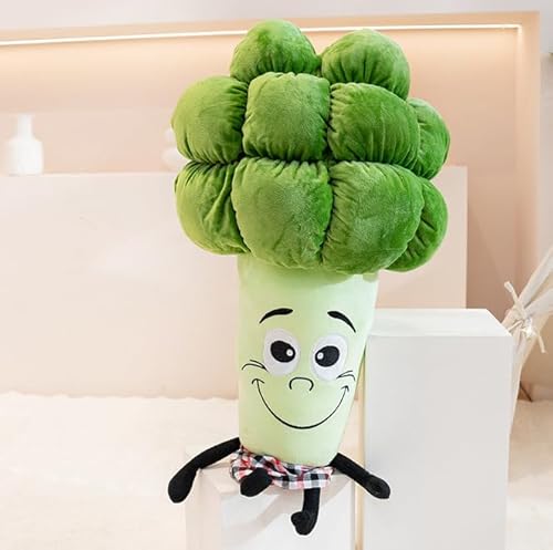 Fycakly Niedliches und farbenfrohes Gemüsespielzeug – das ultimative Spielzeug für Kinder! Und perfekt, um beim Essen etwas übers Essen zu Lernen! ​​ Große Plüschtiere Mädchen​​ (Green, 45cm) von Fycakly