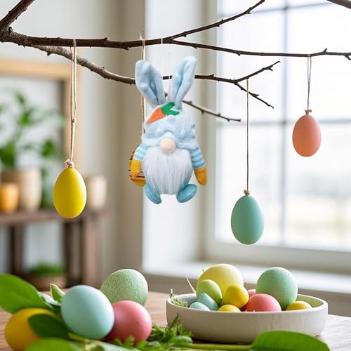 Fycakly Osterhase GNOME Schreibtisch entzückende Cartoon Puppe für Festliche Ferien Szene Dekoration ​​ Kuscheltiere Baby Geschenk​​ (A, 17cm) von Fycakly
