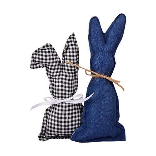 Fycakly Osterhasen-Dekostoff Partydeko Hasen-Deko-Gesteck ​​ Plüschtier Hund Katze​​ (D, One Size) von Fycakly