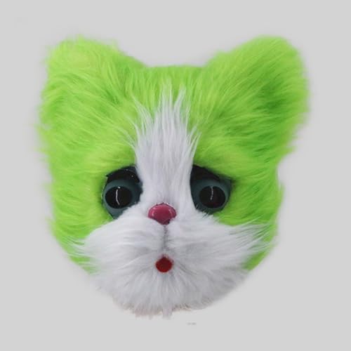 Fycakly Partymaske Niedliche Tier Kopfschmuck Maskerade Lustige Cartoon (Green, 30cm) von Fycakly