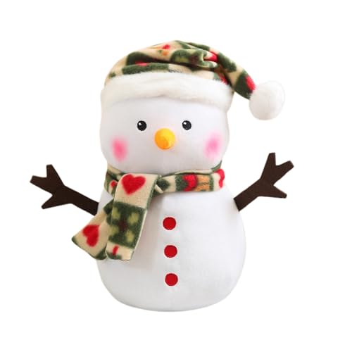 Fycakly Persönlichkeit Weihnachten Schneemann Puppe Spielzeug Puppe Dekoration Weihnachten ​​ Kuscheltiere Baby Geschenk​​ (B, 25cm) von Fycakly