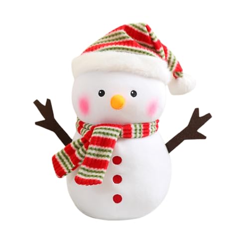 Fycakly Persönlichkeit Weihnachten Schneemann Puppe Spielzeug Puppe Dekoration Weihnachten ​​ Kuscheltiere Baby Geschenk​​ (C, 25cm) von Fycakly