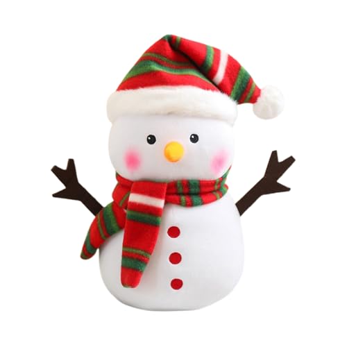 Fycakly Persönlichkeit Weihnachten Schneemann Puppe Spielzeug Puppe Dekoration Weihnachten ​​ Kuscheltiere Baby Geschenk​​ (D, 25cm) von Fycakly