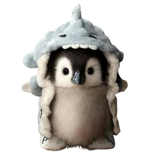 Fycakly Pinguin Pinguin Cartoon Tier ​​ Süße Plüschtier Geschenke​​ (White, 20cm) von Fycakly