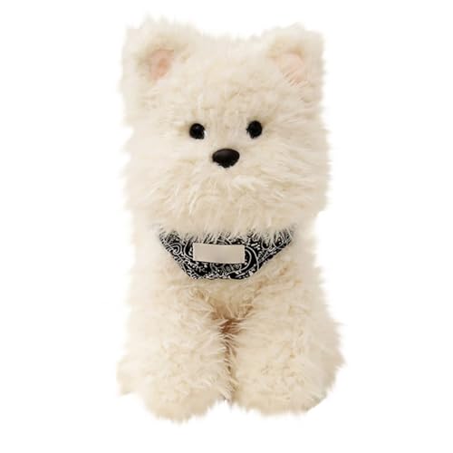 Fycakly Pudel-Serie Hundespielzeug, süße weiche Hundepuppe, Begleiter, beruhigende Puppe, Simulation Hundespielzeug ​​ Puppenwagen Zubehör​​ (B, 22cm) von Fycakly