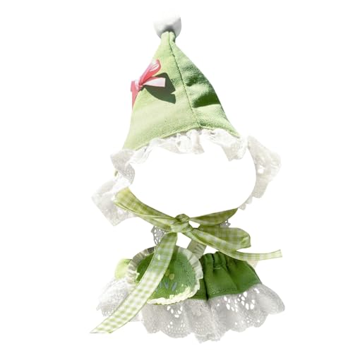 Fycakly Puppenkleidung, Outfit, Kostüm für Figuren der 1., 2. und 3. Generation, weicher Stoff, tragbare Accessoires, universelle Passform, für drinnen und draußen, zum Spielen, ​​ Miniatur (A, 17cm) von Fycakly
