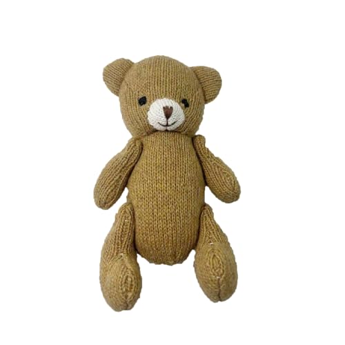 Fycakly Puppenzubehör Handgemachte weiche Mädchenbegleitung Stoffpuppen Geburtstag Gestrickte Puppe Süße Mädchen Puppe Stofftier Gewebtes Puppenset ​​ Plüschtier mit Sound​​ (A, 12cm) von Fycakly