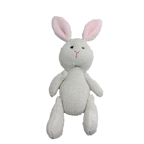 Fycakly Puppenzubehör Handgemachte weiche Mädchenbegleitung Stoffpuppen Geburtstag Gestrickte Puppe Süße Mädchen Puppe Stofftier Gewebtes Puppenset ​​ Plüschtier mit Sound​​ (B, 12cm) von Fycakly