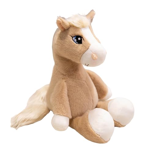 Fycakly Simulation Pferd Puppe Spielzeug Hängende Bein Maschine Stoffpuppe Zum Spielen Und Ausstellen ​​ Interaktive Plüschtiere​​ (A, A) von Fycakly