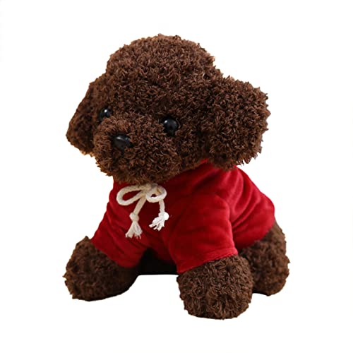 Fycakly Simulation Teddy Hund Actionfigur Super süßes Hündchen Plüschtier Stoffpuppe Kinder weibliches Geburtstagsgeschenk ​​ Kuscheltiere Baby Geschenk​​ (BW2, A) von Fycakly
