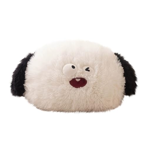 Fycakly Spielzeug, süßes Tierkopfkissen, unbegrenzte Kindlichkeit, Neuer Favorit für die Heimdekoration, bringt Freude und Entspannung (A) ​​ Interaktive Plüschtiere​​ (White, 35cm) von Fycakly